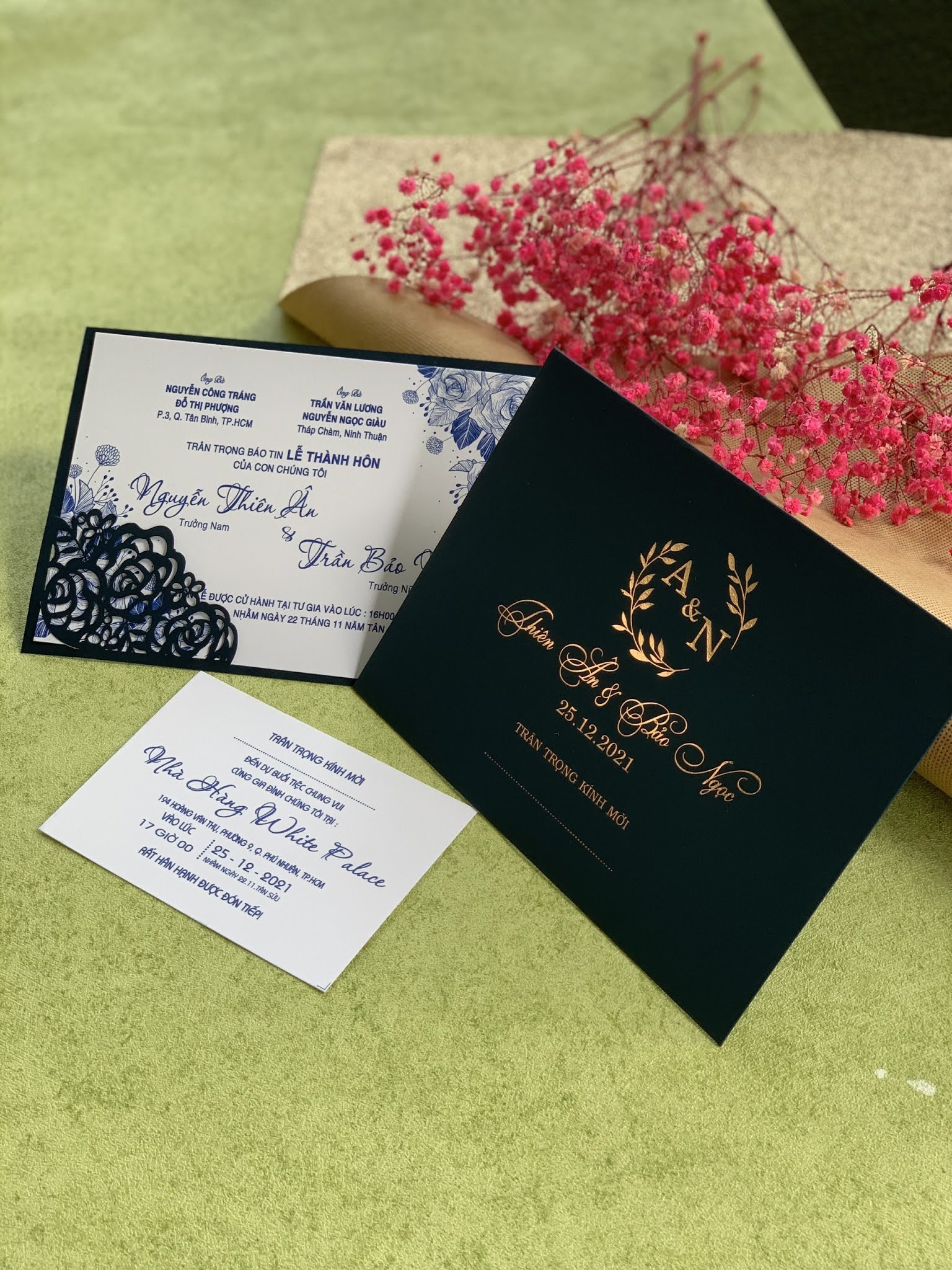 Top 10 mẫu thiệp cưới đẹp sang trọng năm 2023 tại Hồ Chí Minh