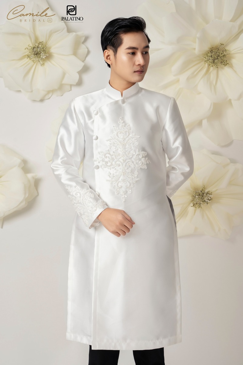 Áo dài cưới nam cho chú rể