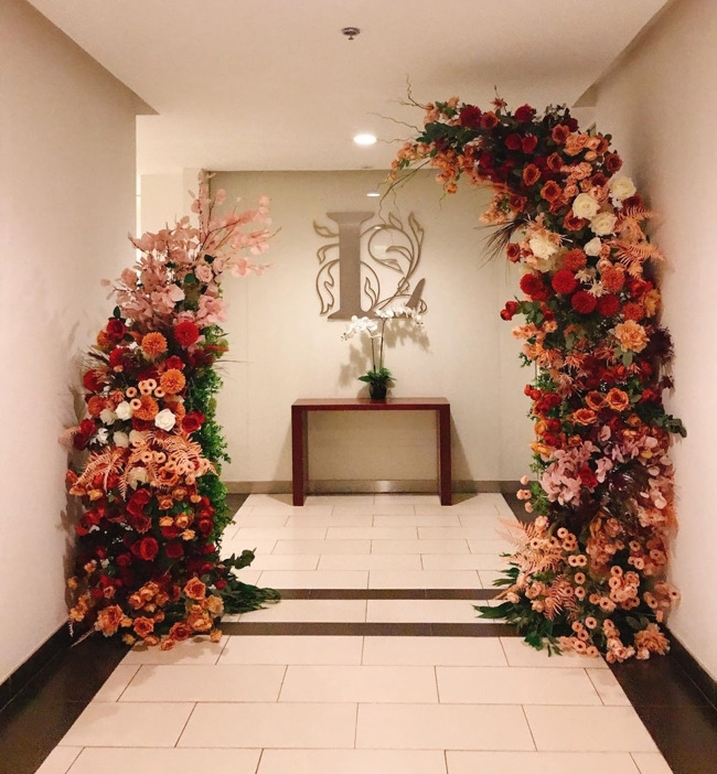 Cổng hoa cưới tự làm