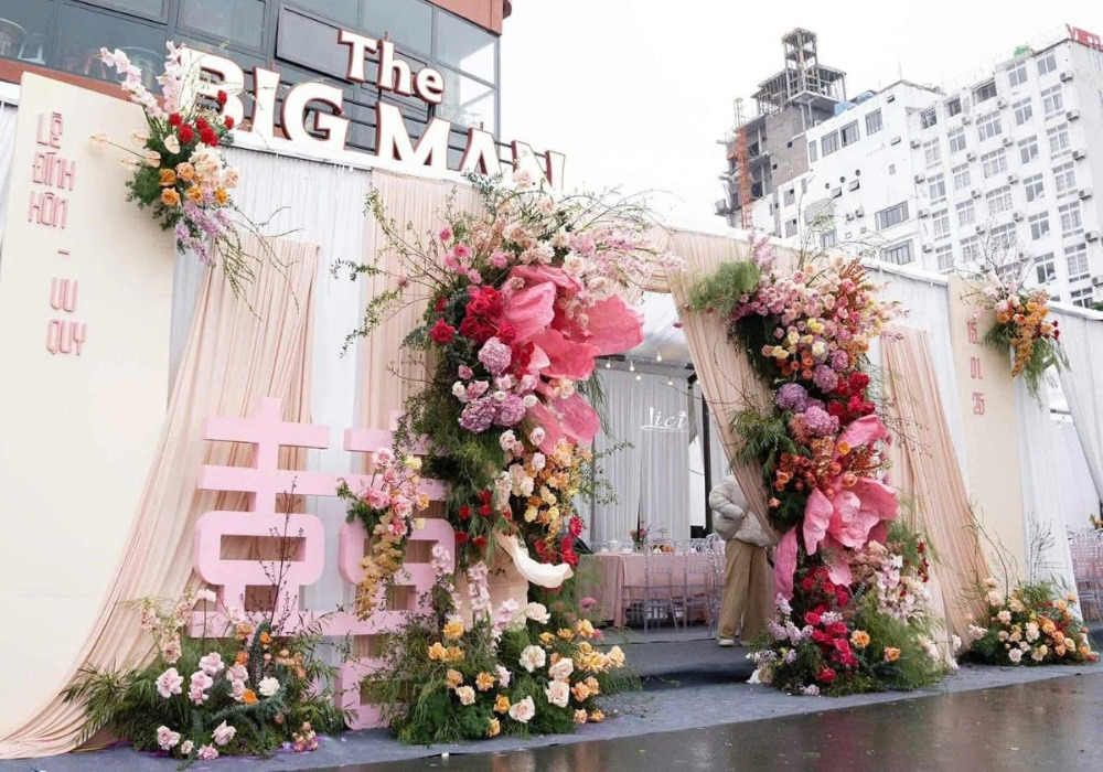 Cổng hoa cưới tự làm (