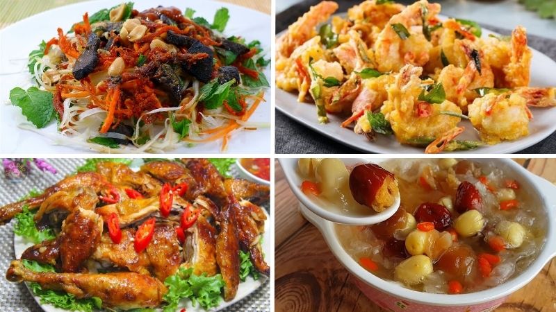 thực đơn đám cưới miền bắc